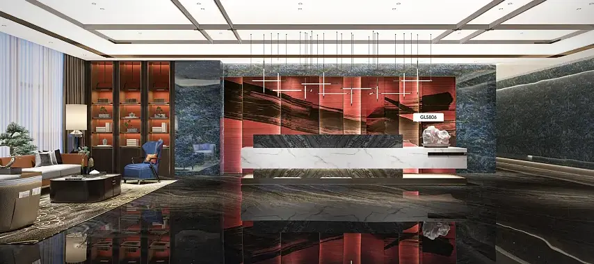 Ժամանակակից դիզայն Marble PVC կինոնկարը