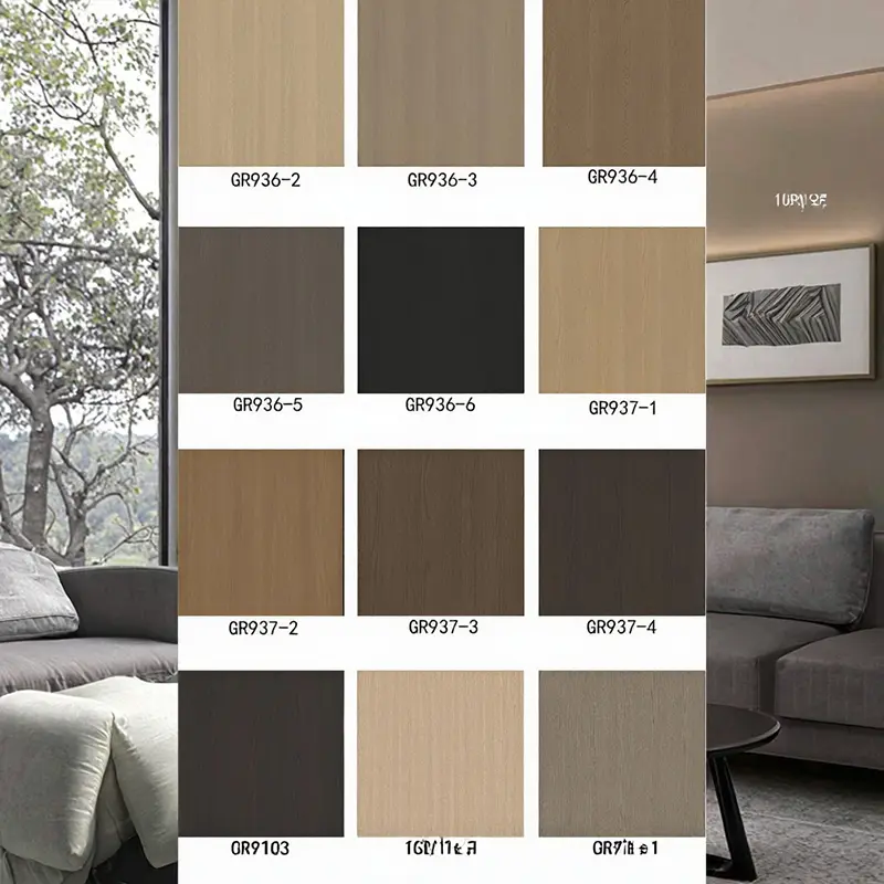 Ժամանակակից դիզայնի ոճը PVC դեկորատիվ ֆիլմ