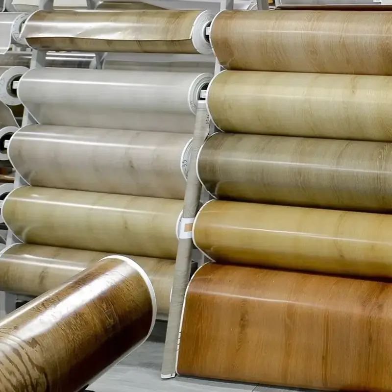 PVC գույնի զարդարանք ֆիլմեր WPC- ի հատակների վրա լամինացման համար