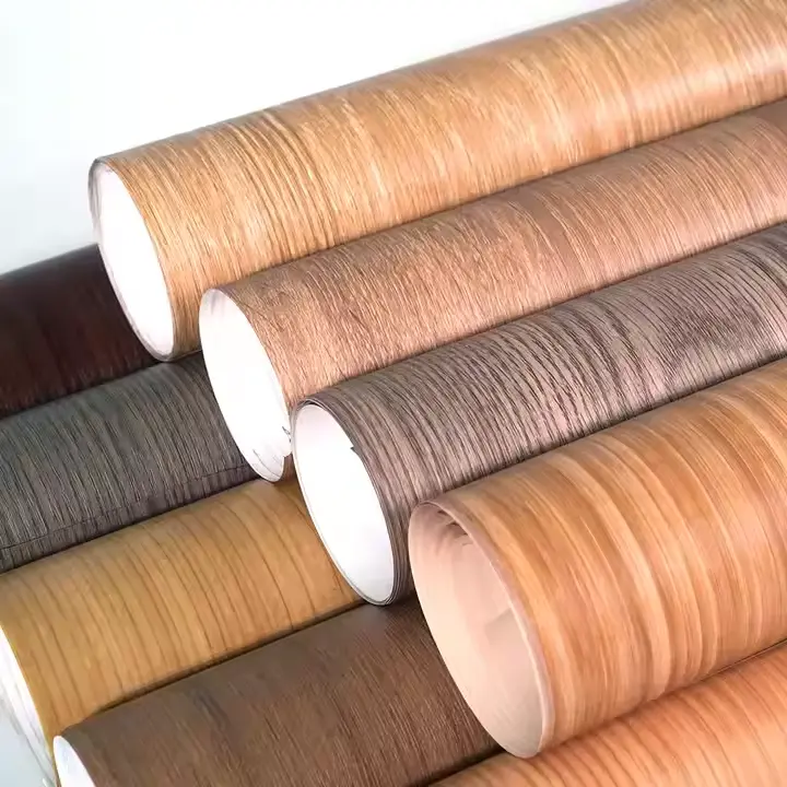 Փայտի էֆեկտ PVC PET PP դեկորատիվ խոհանոց վինիլային ֆիլմ